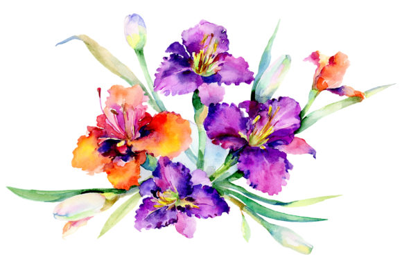 Bouquet Freesia Watercolor: Crafting Organic Visual Stories