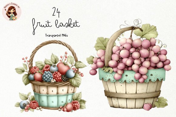 Freshen Up Your Designs: Using Watercolor Fruit Basket PNG Clipart