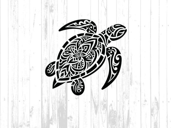 Sea Turtle Digital Download: A Tribal SVG for Creative Projects