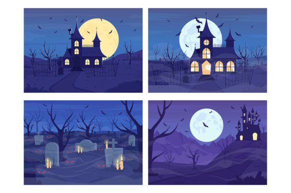 Spooky Season Design: The Creepy Nighttime Vector Set