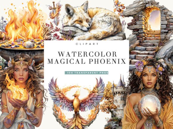 Unleashing the Magic of Watercolor Phoenix Clipart