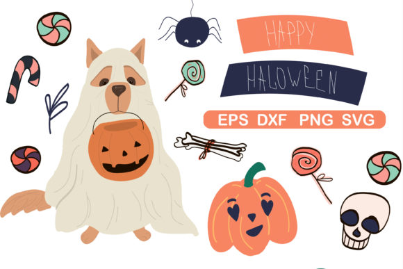 Unwrap Spooky Creativity: Halloween Clipart Set & Paper
