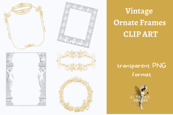 Vintage Fancy Frames Clip Art: Elevate Your Design Projects